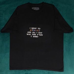Travis Scott Astroworld “I Went To Astroworld” Black Tee
